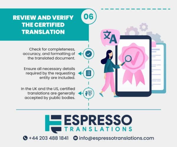 certified translation review