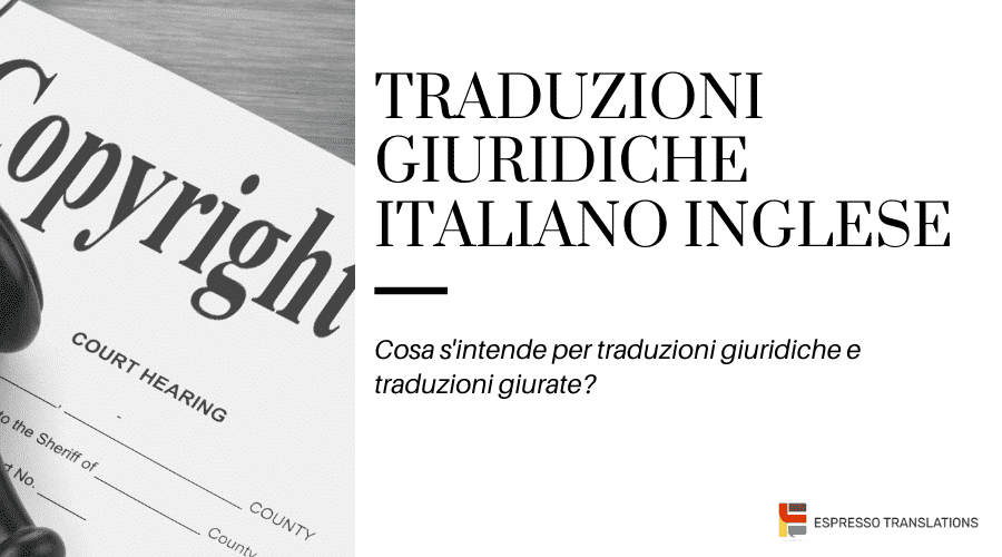 traduzioni giuridiche italiano inglese